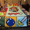 Zelda Fabric Quilt Bedding Set - Vintage Blanket for Video Game Lovers