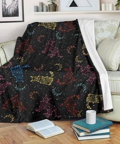 Zodiac Cat Fleece Blanket - A Great Customized Gift for Any Astrology-Cat Fan!