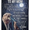 â€˜Thank You Fleece Blanket for Moms from Daughters â€“ Wolf Themed