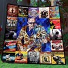 joe bonamassa Quilt Blanket with Blues Rock Artwork