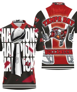 2021 Buccaneers Super Bowl Champions Polo Shirt- Gift For Fans