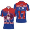 3D Buffalo Bills Afc East Division Champions Josh Allen 17 Polo Shirt With All-Over Print Design