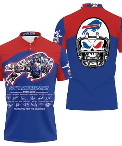 3D Legend With Sign Polo Shirt Celebrating Buffalo Bills' 2021 Afc East Division Champs 60Th Anniversary