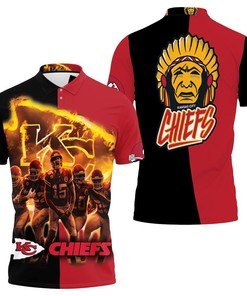 3D Polo Shirt For Kc Chiefs - Celebrate Afc West Division Champs Super Bowl 2021
