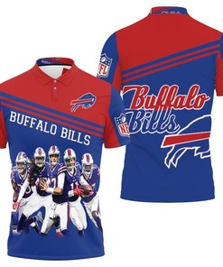 3D Printed Buffalo Bills Afc East Division Champs Polo Shirt
