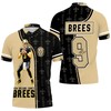 3D Signature All-Over Print Polo Shirt For Drew Brees And New Orleans Saints Fans - Perfect For The Ultimate Fan