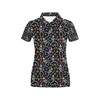 3D Skeleton Print Women'S Polo Shirt - Perfect Gift For Fans Of Skeletons And Fashion