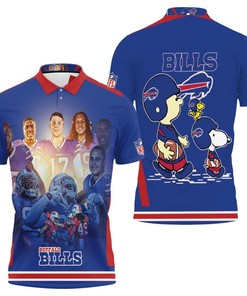 3D Snoopy Buffalo Bills Afc East Division 2021 Champions Polo Shirt