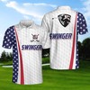 3D Swinger Golf Personalized Polo Shirt - Bold And Eye-Catching Design