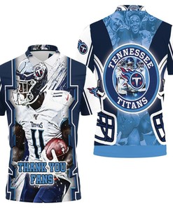 A.J Brown 11 3D All Over Print Polo Shirt - Celebrating Tennessee Titans Afc South Champions Super Bowl 2021