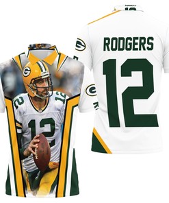 Aaron Rodgers Legend 12 Polo Shirt - Perfect For Green Bay Packers And Golf Fans