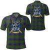 Adam Tartan Polo Shirt Celtic Scottish Warrior Clothing - Ideal Gift For Scottish Heritage And Golf Fans