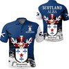 Adamson Scottish Family Crest All Over Print Polo T-Shirt - Scotland Special Golf Shirt For Fans