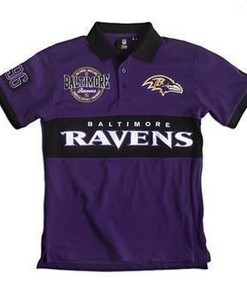 Add To Your Baltimore Ravens Collection With Wordmark Rugby 3D All Over Print Polo Shirt