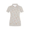 Adorable Shiba Inu Print Design Women'S Polo Shirt - Perfect For Sporty And Casual Outings