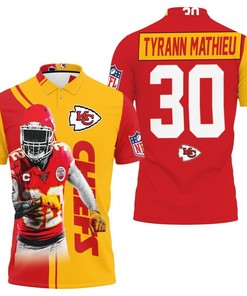 Afc West Champs Kc Chiefs Super Bowl 2021 - 3D Polo Shirt Featuring Tyrann Mathieu 30
