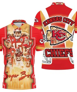 Afc West Division Champs Kc Chiefs Logo Super Bowl 2021 3D Polo Shirt