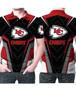 All Over 3D Printed Kc Chiefs Logo Polo Shirt - Perfect Gift For Sports Lovers