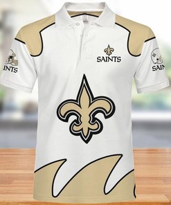 All Over Print 3D New Orleans Saints Polo Shirt - Bold Look