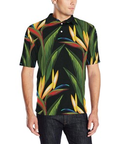 All Over Print Bee Pattern Polo Shirt For Men - A Must-Have Polo Shirt For Bee Lovers.