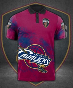 All Print 3D Polo T-Shirt For Cleveland Cavaliers Fans - Ideal Gift For Nba Fans
