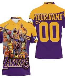 All-Over Print Personalized Legend Of Los Angeles Lakers Western Conference Nba Polo Shirt - Great Fan Gift