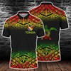 All-Over Print Reggae Polynesian Turtle Tattoo Polo Shirt