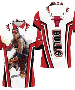 Allen Iverson Chicago Bulls Nba All Over Print Polo Shirt - Perfect Gift For Fans