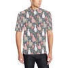 Alpaca Pattern Print Polo Shirt - Design 03 For Fans Who Like Pets