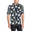 Alpaca Pattern Print Polo Shirt - Design 04 For Lovers Of Animal Prints