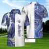 Amazing Golf Marble Pattern Polo Shirt - Fan Gift For Golfers