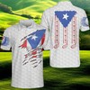 Amazing Puerto Rico Golf Player All Over Print Polo Shirt - Crack Design For Fans