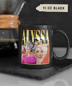 American Drag Queen Vintage Coffee Mug, Alyssa Edward Retro Homage Mug, Rupaul's Drag Race Trixie Katya Cup