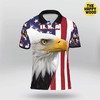 American Eagle All Over Print Polo Shirt - Best Gift For Fans