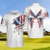 American Eagle Patriot Golf Polo Shirt - Ideal Gift For Fans