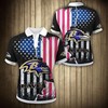 American Flag Baltimore Ravens 3D Polo Shirt - Show Your Patriotism With Style