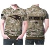 American Flag Camouflage 3D Polo Shirt For New England Patriots Fans