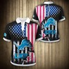 American Flag Detroit Lions Polo Shirt - Perfect For Patriotic Fans