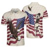 American Flag Eagle Athleisure T-Shirt - Gift For Golf Fans
