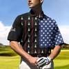 American Flag Golf Clubs Polo Shirt - Great Fan Gift For Golfers