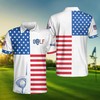 American Flag Golf Polo Shirt - A Must-Have For Golf Enthusiasts