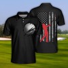 American Flag Golf Polo Shirt - Ideal For Patriotic Fans