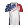 American Flag Golf Skull Wear Hat Polo Shirt - 3D All Over Print - Ideal Fan Gift