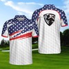 American Flag Golf Texture Polo Shirt - Best Gift For Fans