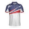 American Flag Golf Texture Polo Shirt - Ideal Gift For Fans