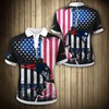 American Flag Polo Shirt For Patriotic New England Patriots Fans