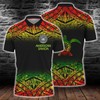 American Samoa Polynesian Turtle All-Over Print Fog Reggae Polo +1 For Tropical Fans