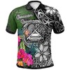 American Samoa Turtle Plumeria Banana Leaf Polo Shirt For Tropical Fans