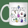 Among Us Trust No One Mug Set, Best Gift for Friends or Lovers with Love Quotes