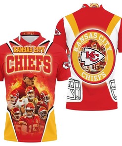 Andy Reid Hill Clark Mathieu Mahomes Jones Kelce 3D Printed Polo Shirt For Kansas City Chiefs Fans